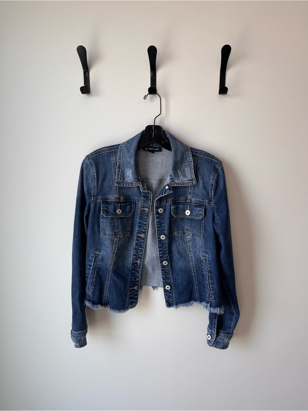 INC International Concepts Distressed Blue Denim Jacket
Excellent condition